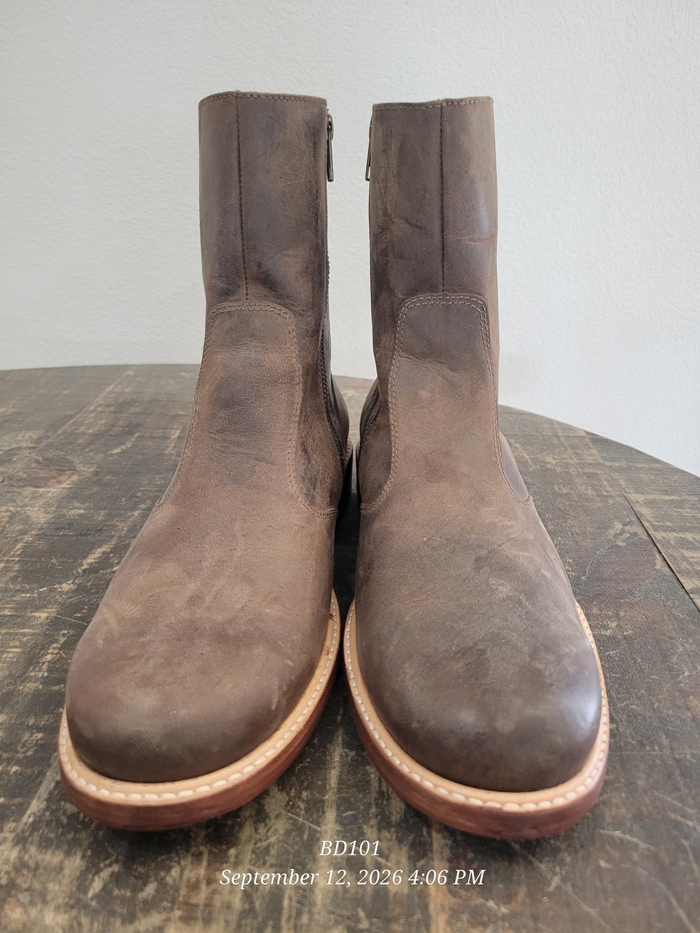 Lucchese Leather Boots Brown US 10 W